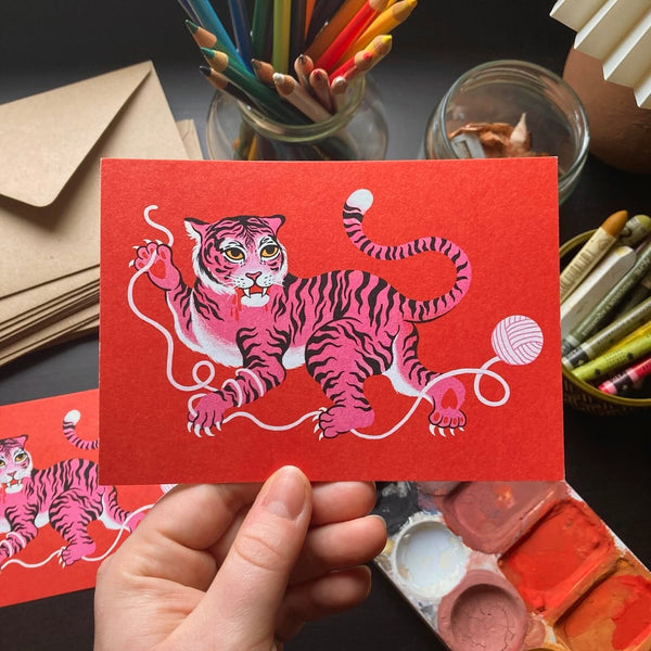 Pink Tiger Card