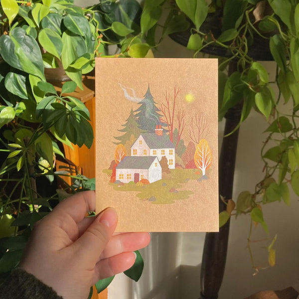 Autumn Sun Postcard