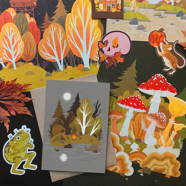 Fungi Forest Print