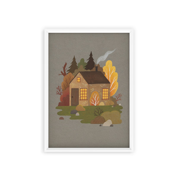 Evening Cabin Print