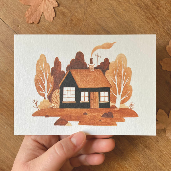 Black Cabin Postcard