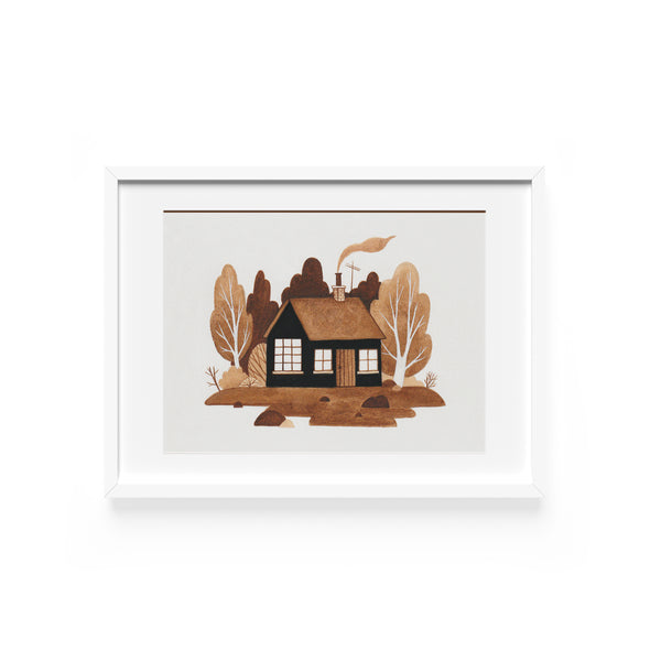 Black Cabin Postcard