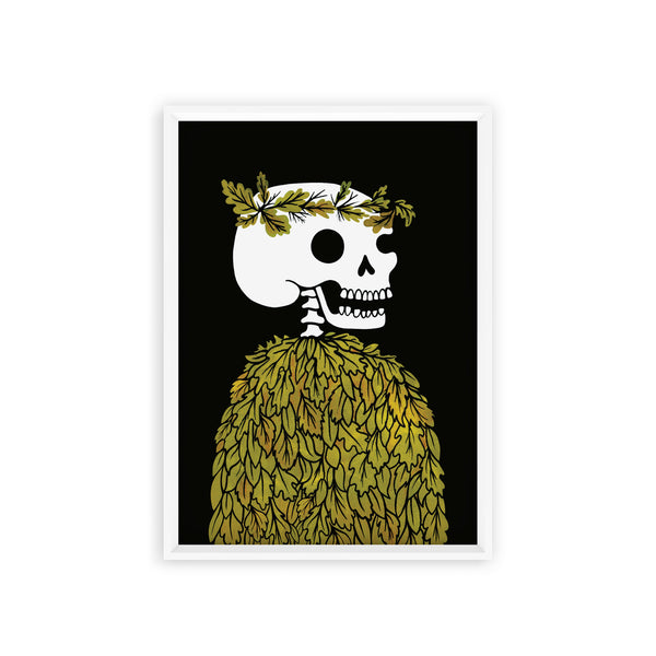 Leafy Skull Postcard