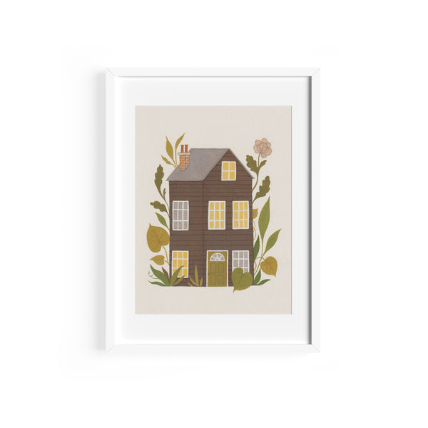 Green Door House Postcard