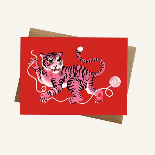 Pink Tiger Card