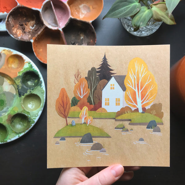 Autumn Island Print