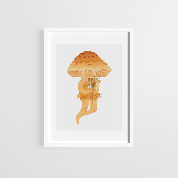 Mushroom Print - Honey Buttercap