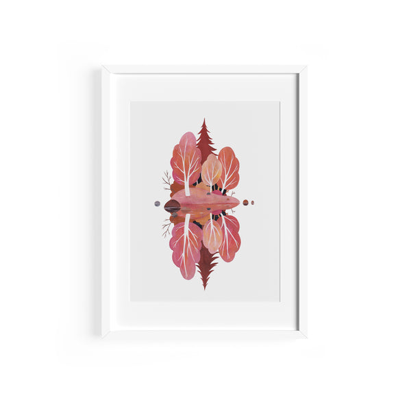 Pink Island Print