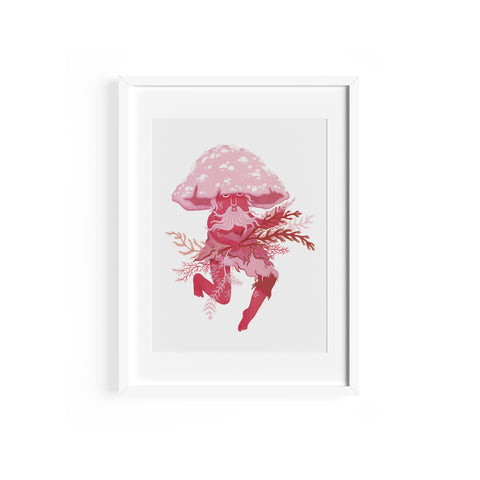 Mushroom Print - Shady Pink Cap