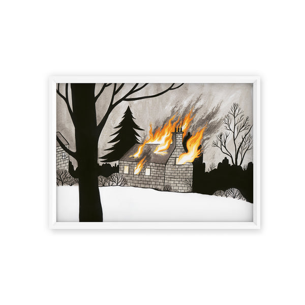 Burning House Print