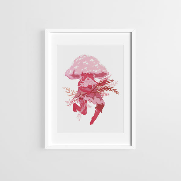 Mushroom Print - Shady Pink Cap