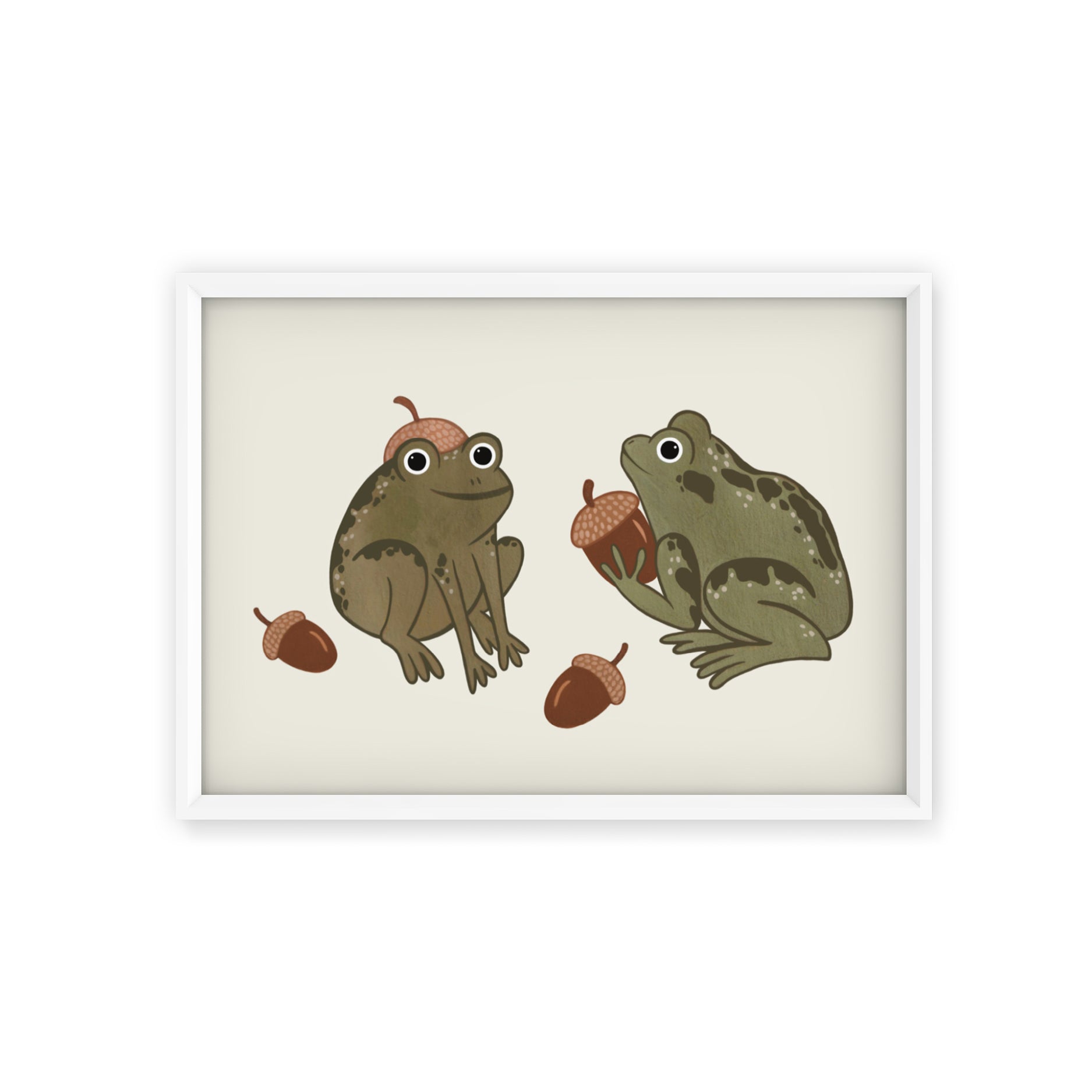 Acorn Frogs Postcard