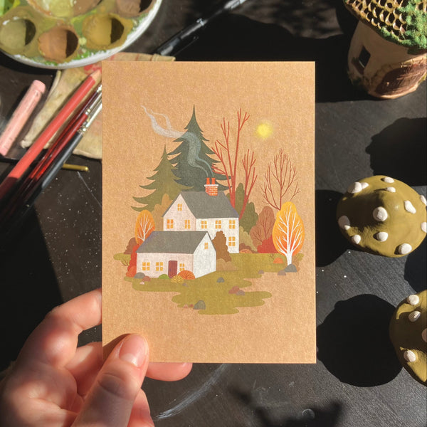 Autumn Sun Postcard