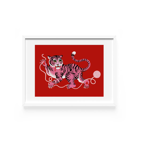 Pink Tiger Postcard