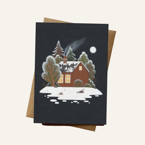 Snow Cottage Card