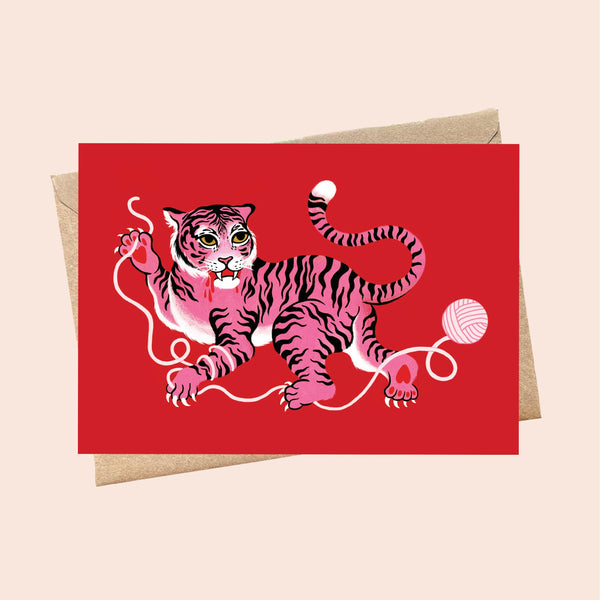 Pink Tiger Card