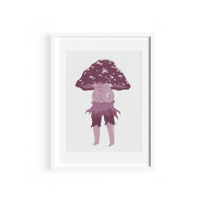 Mushroom Print - Violet Blusher