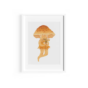 Mushroom Print - Honey Buttercap