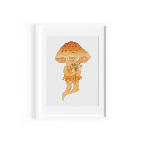 Mushroom Print - Honey Buttercap