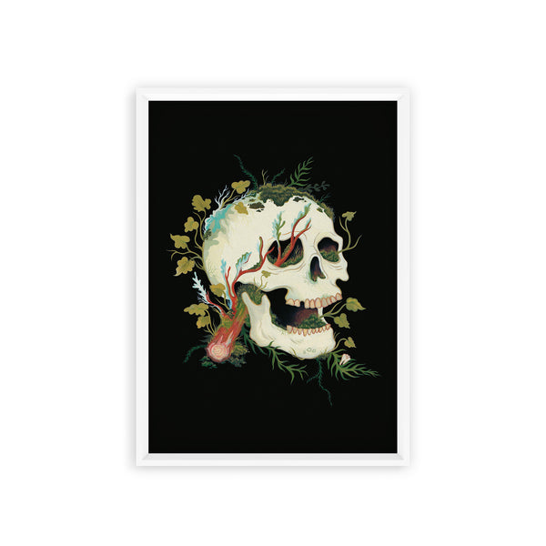 Skull and Moss Print
